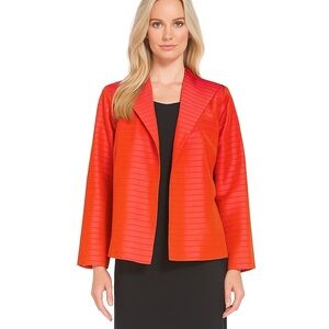 Nina Mclemore Silk Jacket 12 Sheen Old Money Elegant Designer Timeless